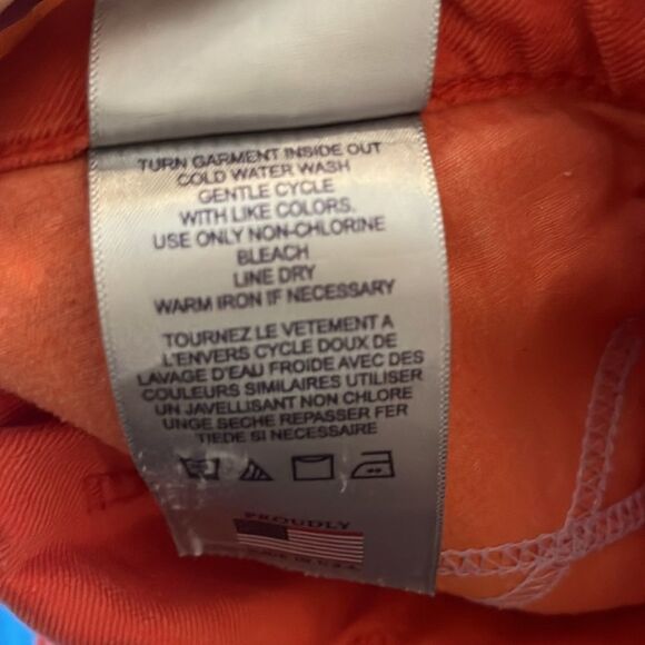 NYDJ Orange Linen Bermuda Shorts, size 8 - Picture 10 of 11